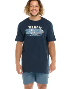 Eidon Finneus Fish Shirt - NAVY