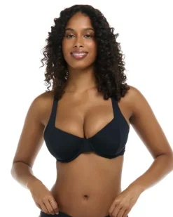 Eidon Maya D, DD, E & F Cup Top - BLACK LICORICE